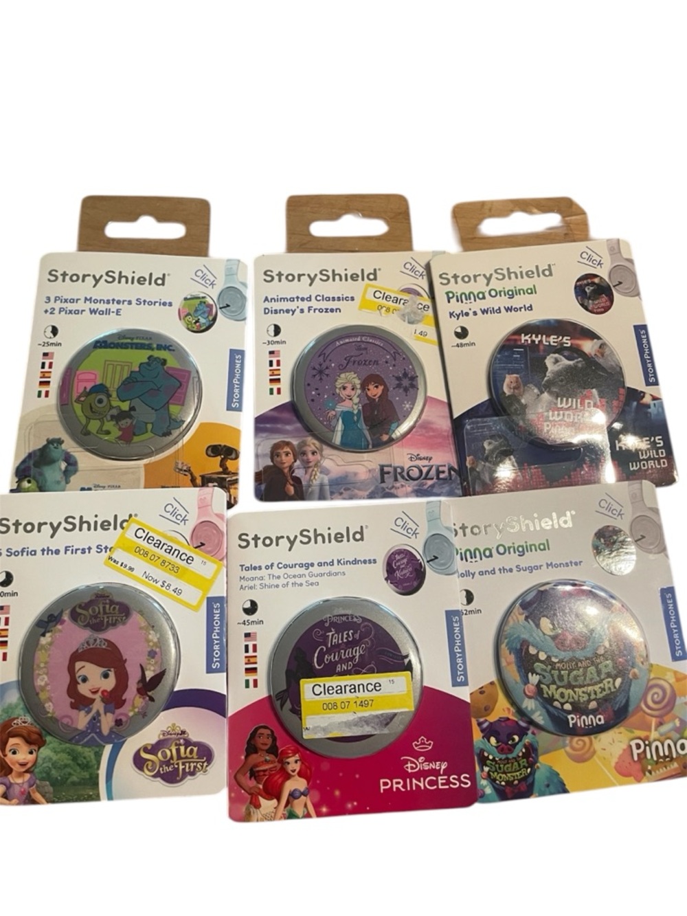 NWT Bundle of 6 Storyshield Stories: frozen, monsters inc, Sofia, etc.